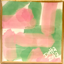 Load image into Gallery viewer, Sorority Watercolor Canvas 4x4
