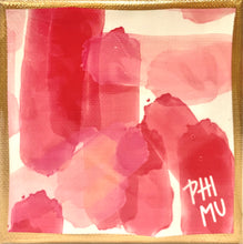 Load image into Gallery viewer, Sorority Watercolor Canvas 4x4