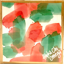 Load image into Gallery viewer, Sorority Watercolor Canvas 4x4