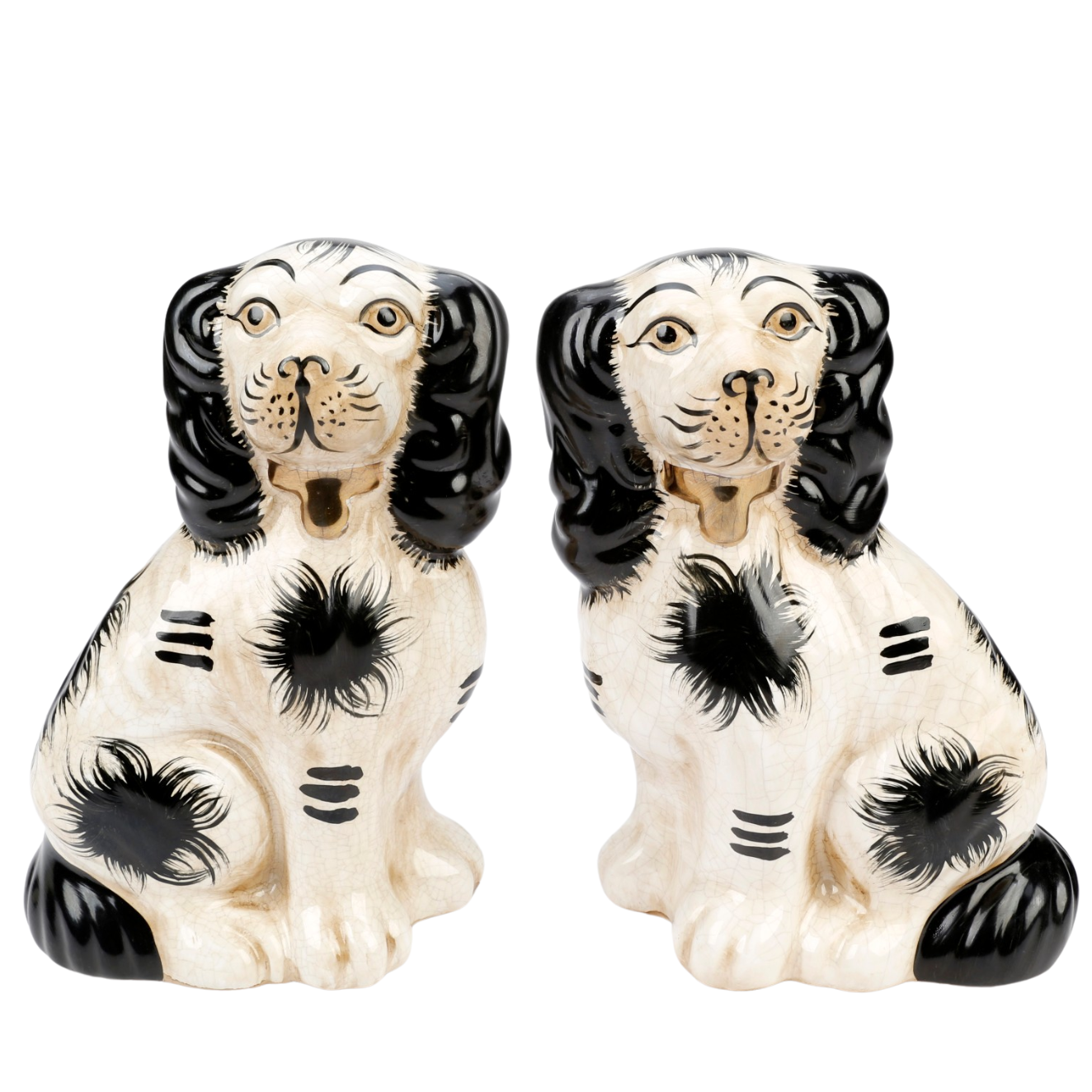 Staffordshire Dogs in Black + White