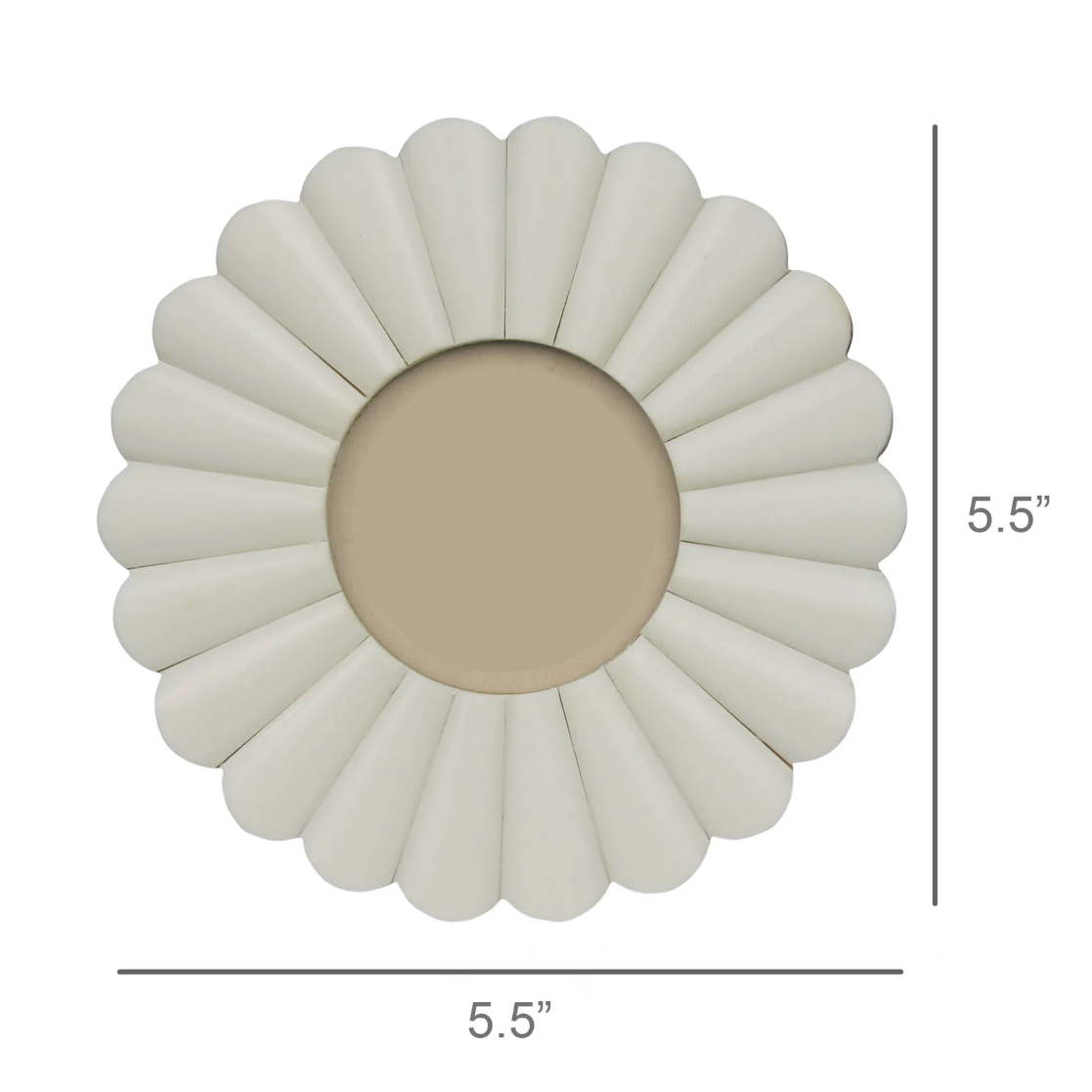 Scalloped Round Frame