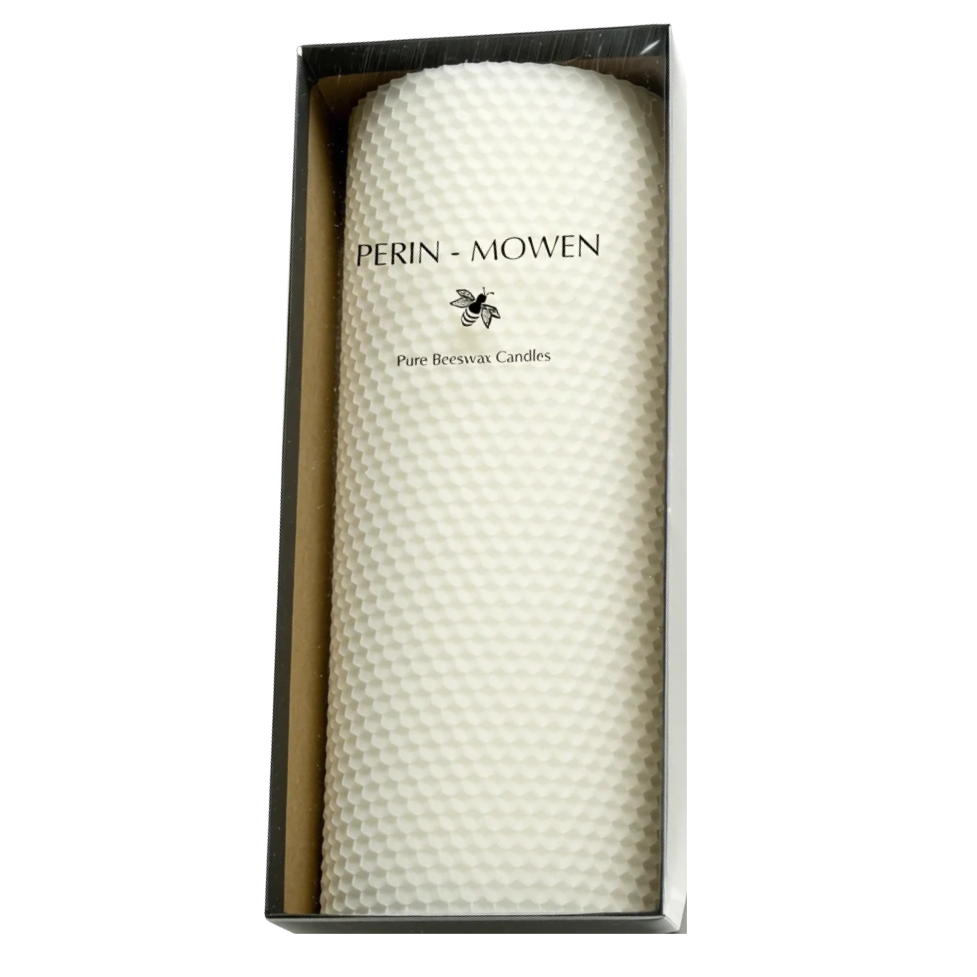 Perin Mowen 9" Beeswax Pillar Candle