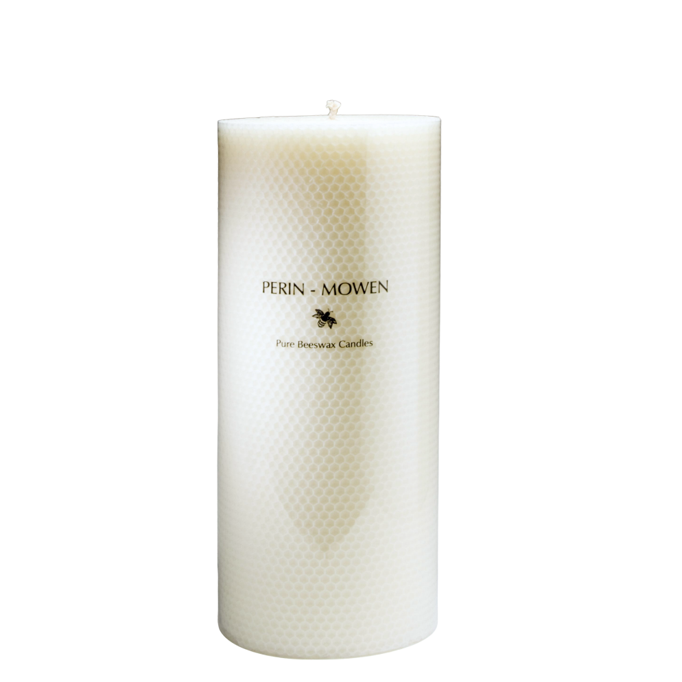 Perin Mowen 9" Beeswax Pillar Candle