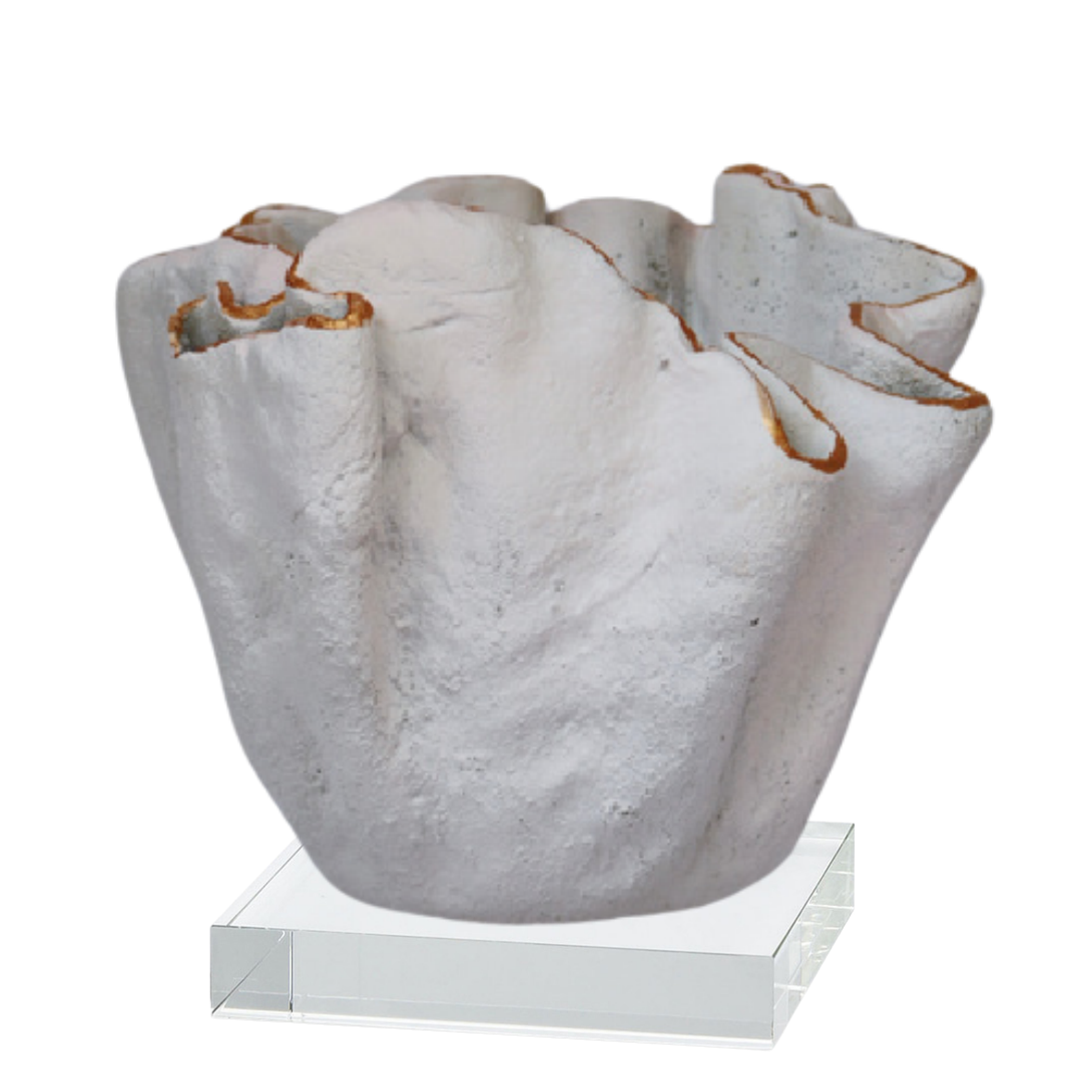 The Ruffle Cement Ice Bucket