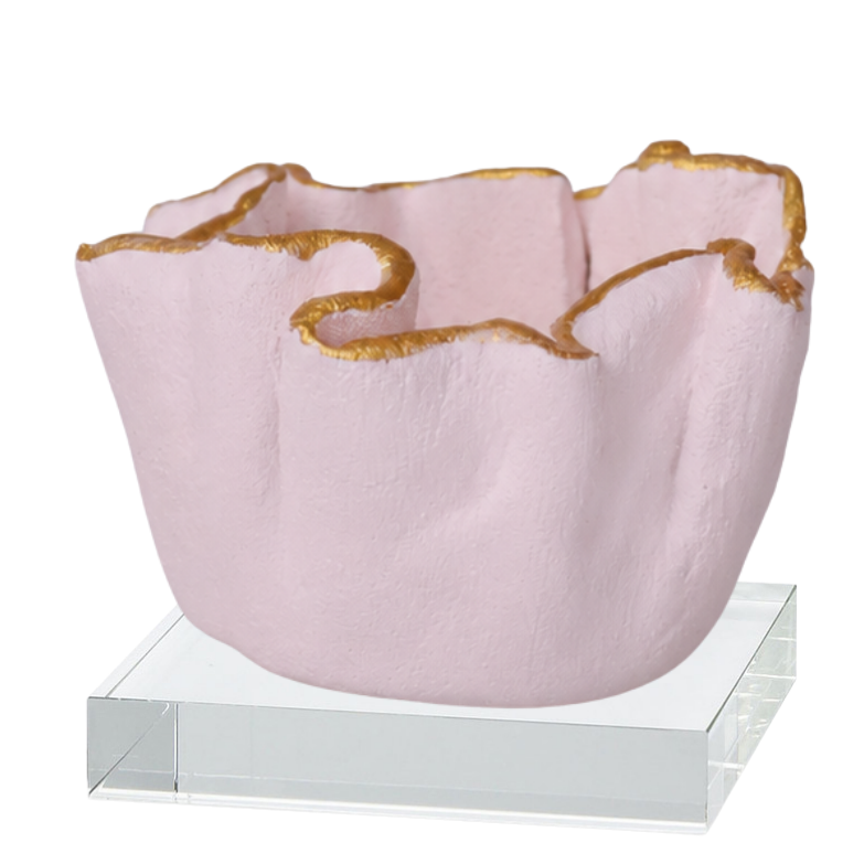 The Ruffle Cement Ice Bucket