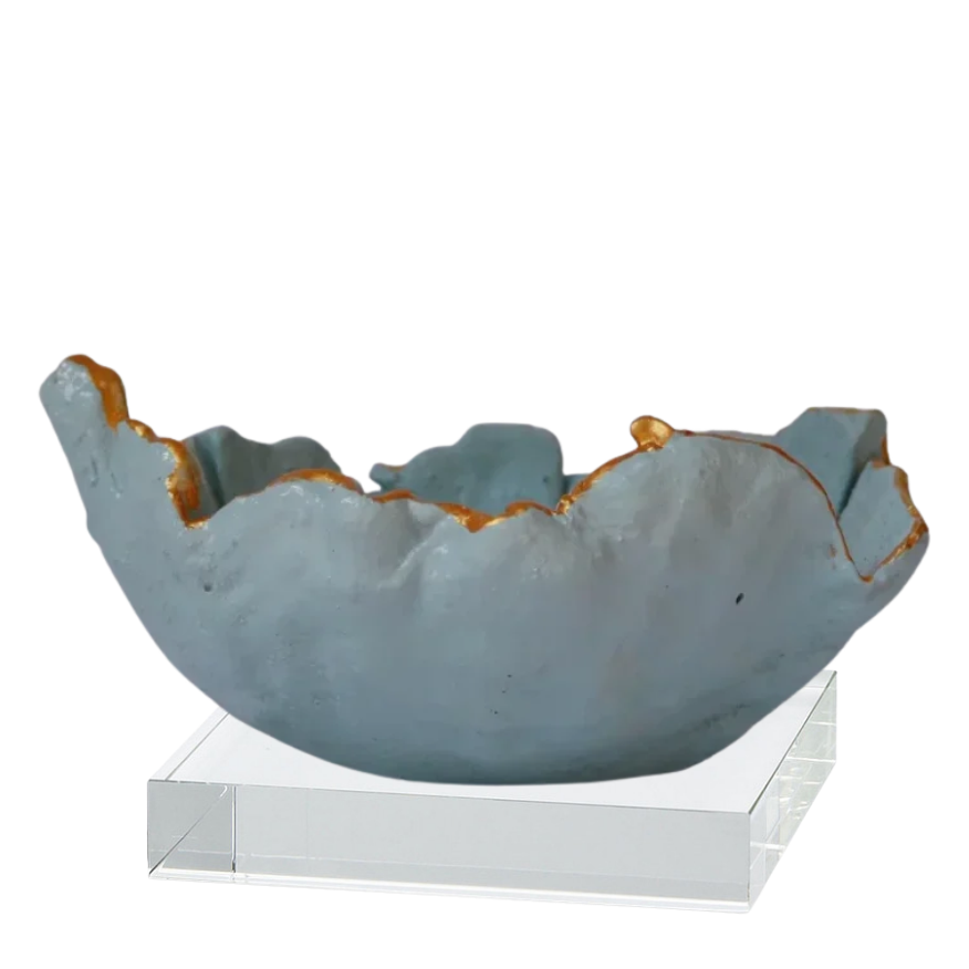 The French Blue | Ruffle Cement Bowls