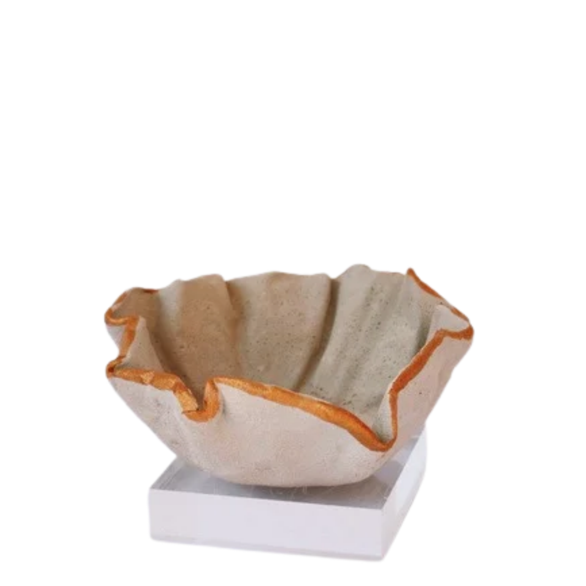 The Susie | Ruffle Cement Bowls