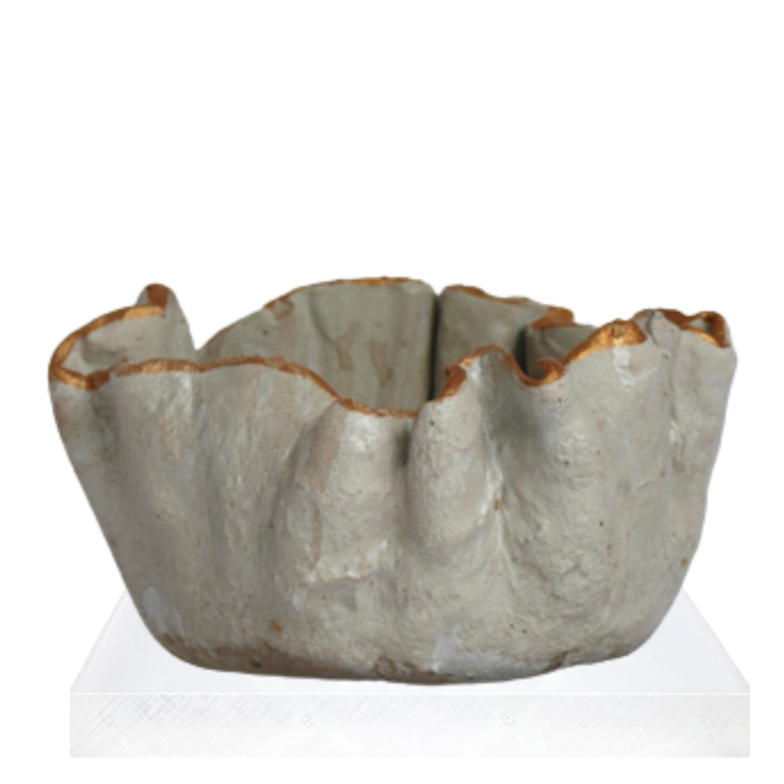The Susie | Ruffle Cement Bowls