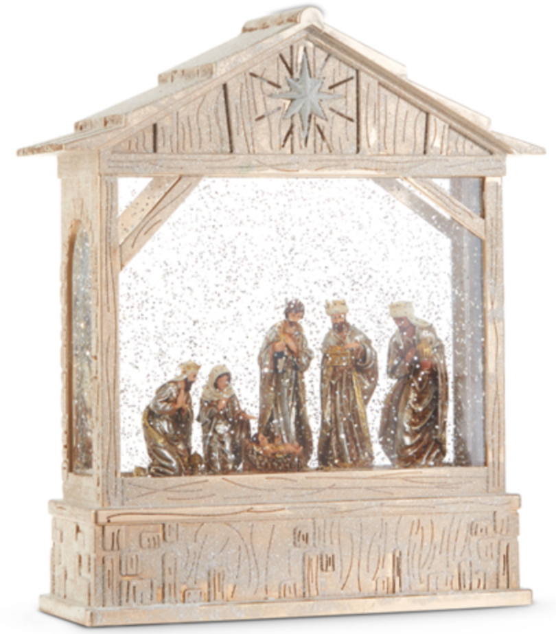 10" Nativity Musical Lighted Water Creche