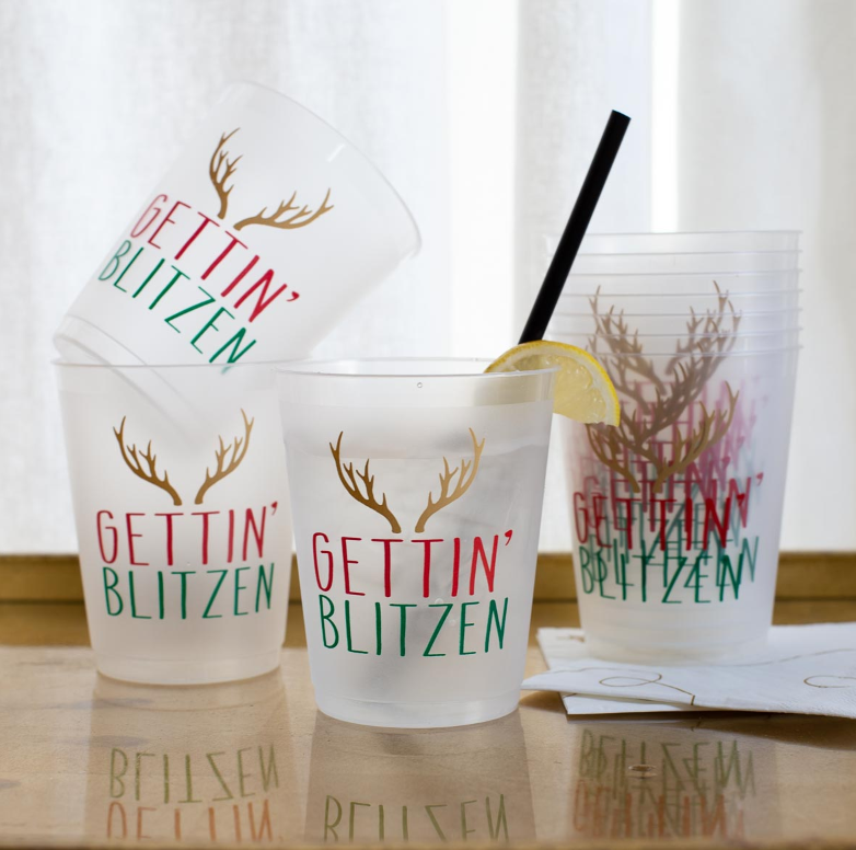 Gettin' Blitzen Set of Cups