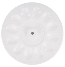 Load image into Gallery viewer, White Detailed Egg Plate