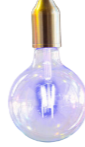 Load image into Gallery viewer, Glitterville Color Filament Ball Bulb