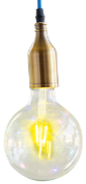Load image into Gallery viewer, Glitterville Color Filament Ball Bulb