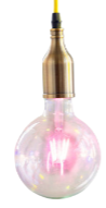 Load image into Gallery viewer, Glitterville Color Filament Ball Bulb