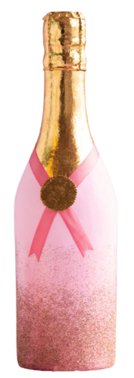 Glitterville Champagne Bottle