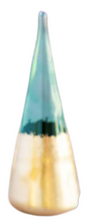 Load image into Gallery viewer, Glitterville Rainbow Gold Leaf Cone Tree