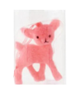 3" Flocked Deer Ornament