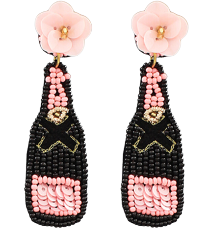 Champagne Flower Earrings