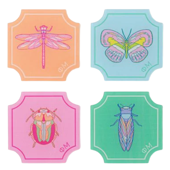 Sorority Flutter Coasters