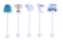 Load image into Gallery viewer, Golf Ball and Tee Stir Stick