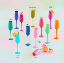 Load image into Gallery viewer, Glitterville Sugar Plum Champagne Flute