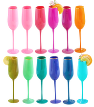 Load image into Gallery viewer, Glitterville Sugar Plum Champagne Flute