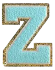 Letter Patches: Teal