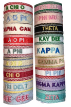 Load image into Gallery viewer, Sorority Woven Tassel Bracelets