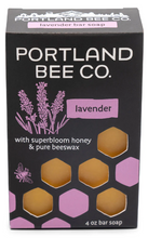 Load image into Gallery viewer, Beeswax and Honey Lavender Soap Bar