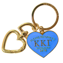 Load image into Gallery viewer, 'Return To' Sorority Heart Key Ring