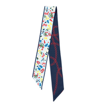 Load image into Gallery viewer, Ole Miss Rebels Twilly Scarf