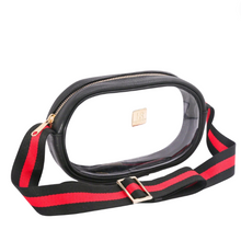 Load image into Gallery viewer, Cow Hide Clear Purse