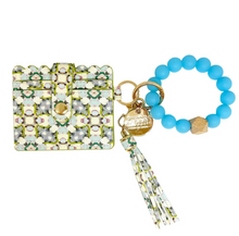 Load image into Gallery viewer, Petunia Keychain Wristlet Wallet