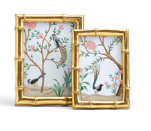 Load image into Gallery viewer, Gold Faux Bamboo Photo Frame