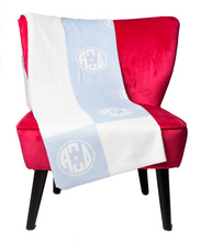 Load image into Gallery viewer, Circle Monogram Sorority Blanket