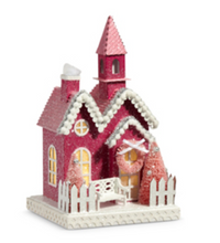 Load image into Gallery viewer, Pink Lighted Village