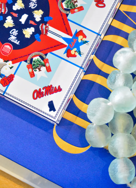 Ole Miss Rebels Acrylic Block Scarf Art