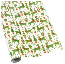 Load image into Gallery viewer, Caspari Animal Topiaries Gift Wrap