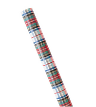 Load image into Gallery viewer, Caspari Dress Stewart Tartan Reversible Gift Wrap