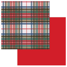 Load image into Gallery viewer, Caspari Dress Stewart Tartan Reversible Gift Wrap