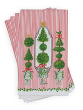 Load image into Gallery viewer, Caspari Eloise Red Guest Towels