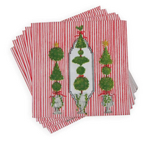 Load image into Gallery viewer, Caspari Eloise Red Cocktail Napkins