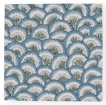 Load image into Gallery viewer, Caspari Pierre Frey Pontchartrain Blue Scallop Cocktail Napkins