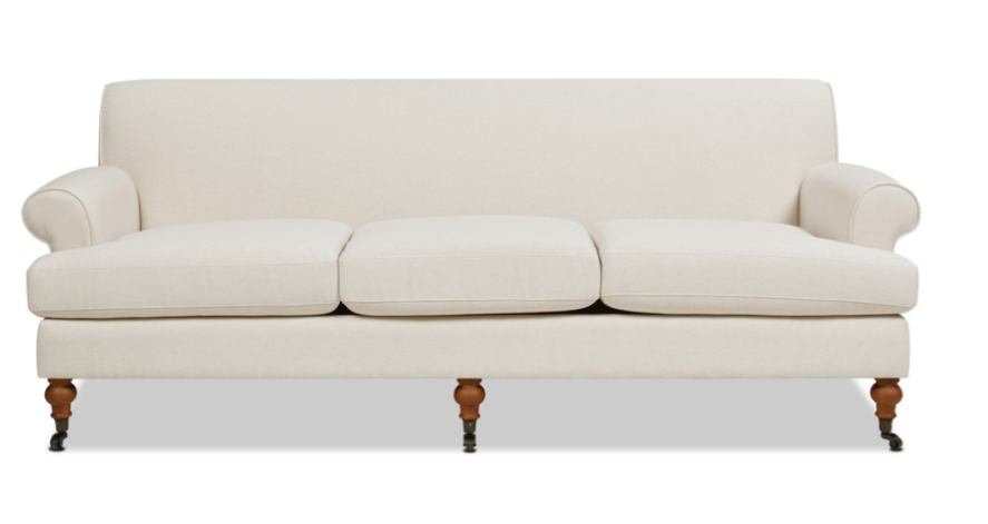 White Tight Back Sofa