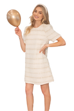 Load image into Gallery viewer, Cream Tweed Dress
