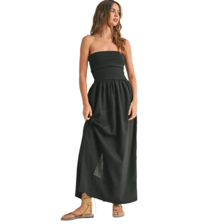 Black Strapless Dress
