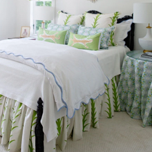 Load image into Gallery viewer, Pippen House Taped Signature Duvet in Cornflower Blue