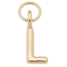 Load image into Gallery viewer, Mini Initial Charm in Shiny Gold