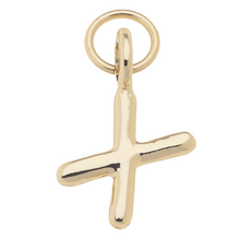 Load image into Gallery viewer, Mini Initial Charm in Shiny Gold