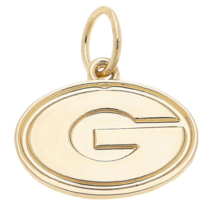 Georgia Bulldogs Shiny Gold Logo Charm